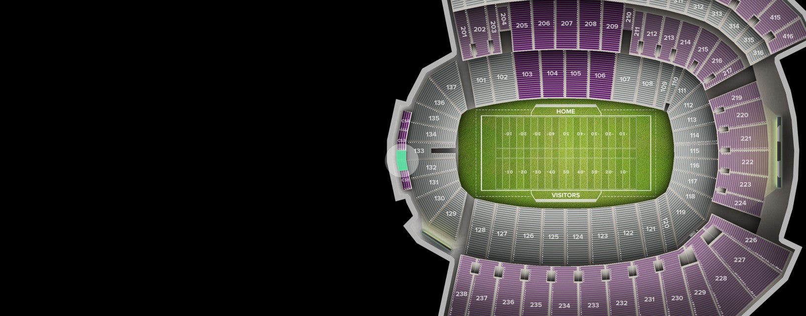 Seat view from Club