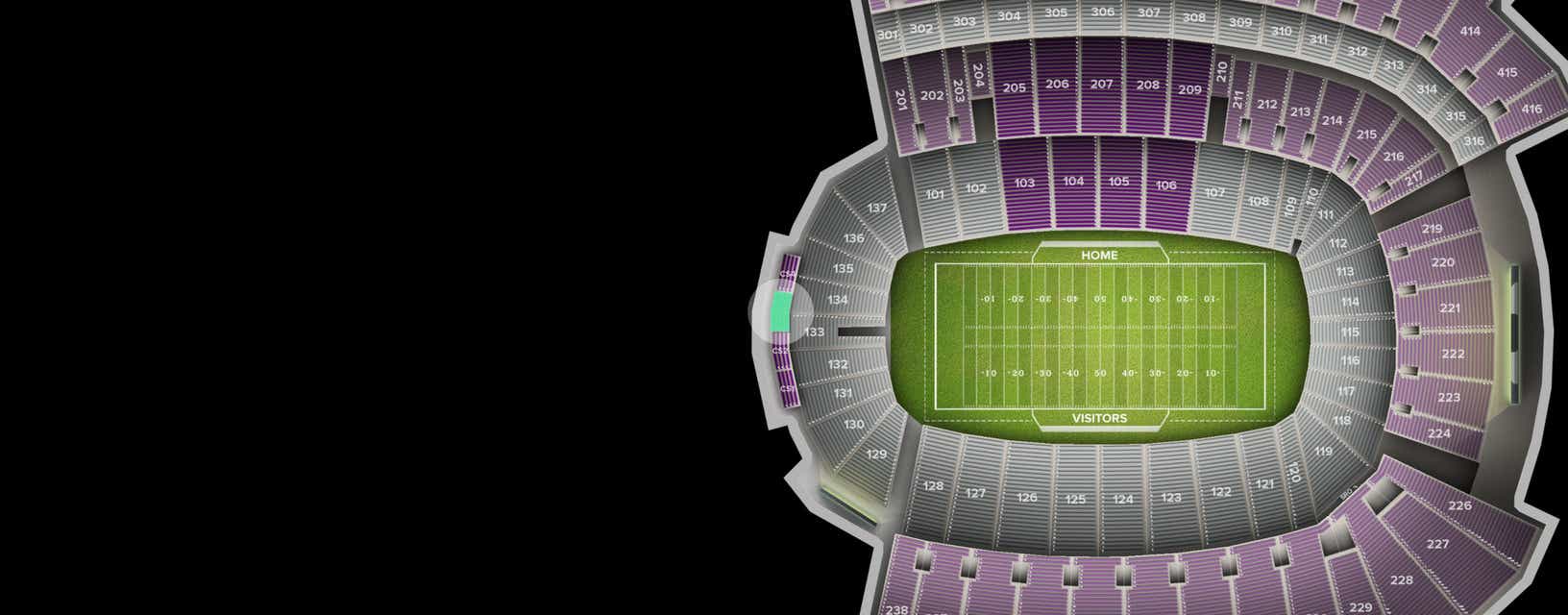 Seat view from Club