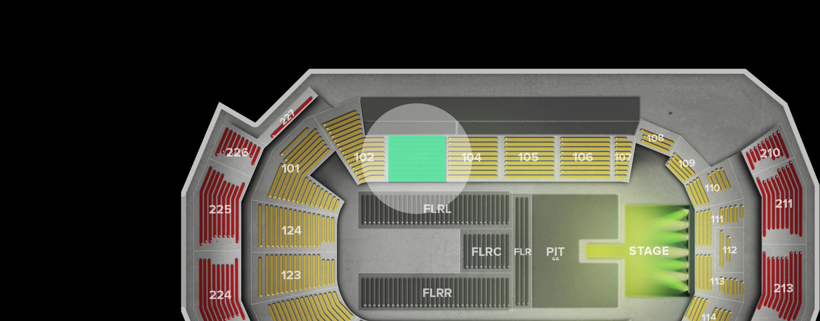 Seat view from Lower