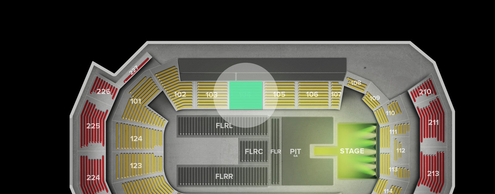 Seat view from Lower