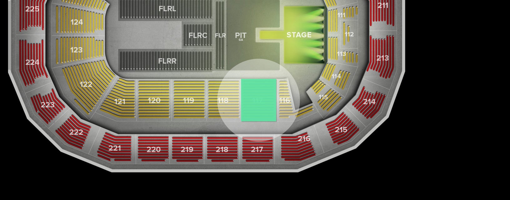Seat view from Lower