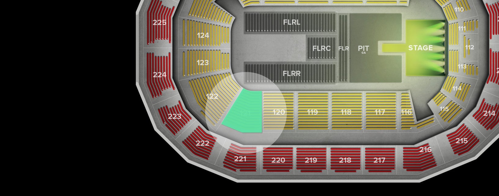 Seat view from Lower