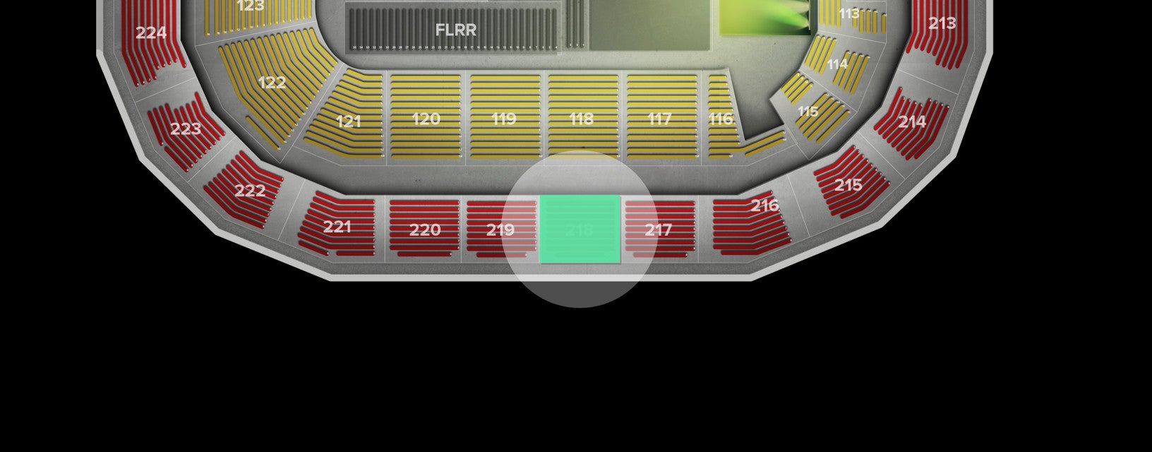 Seat view from Upper