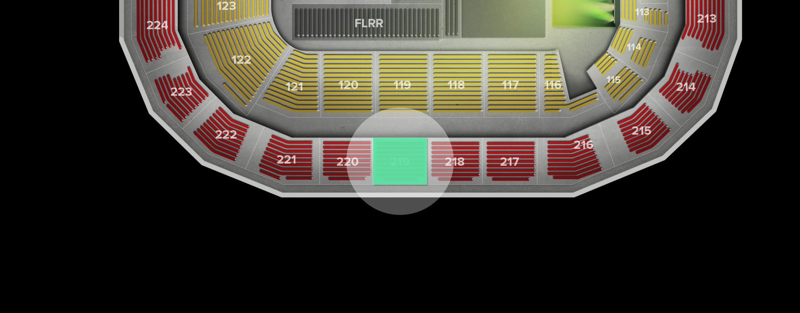 Seat view from Upper
