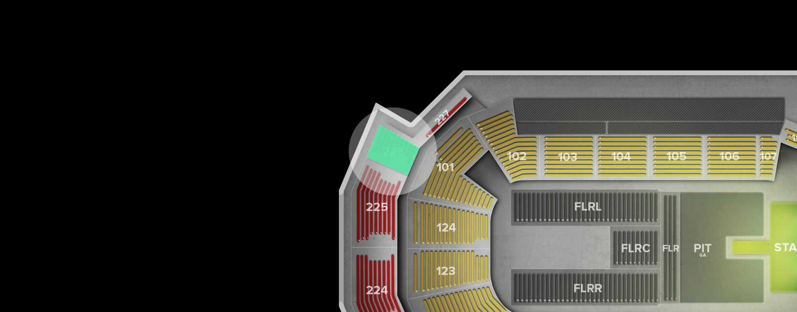 Seat view from Upper
