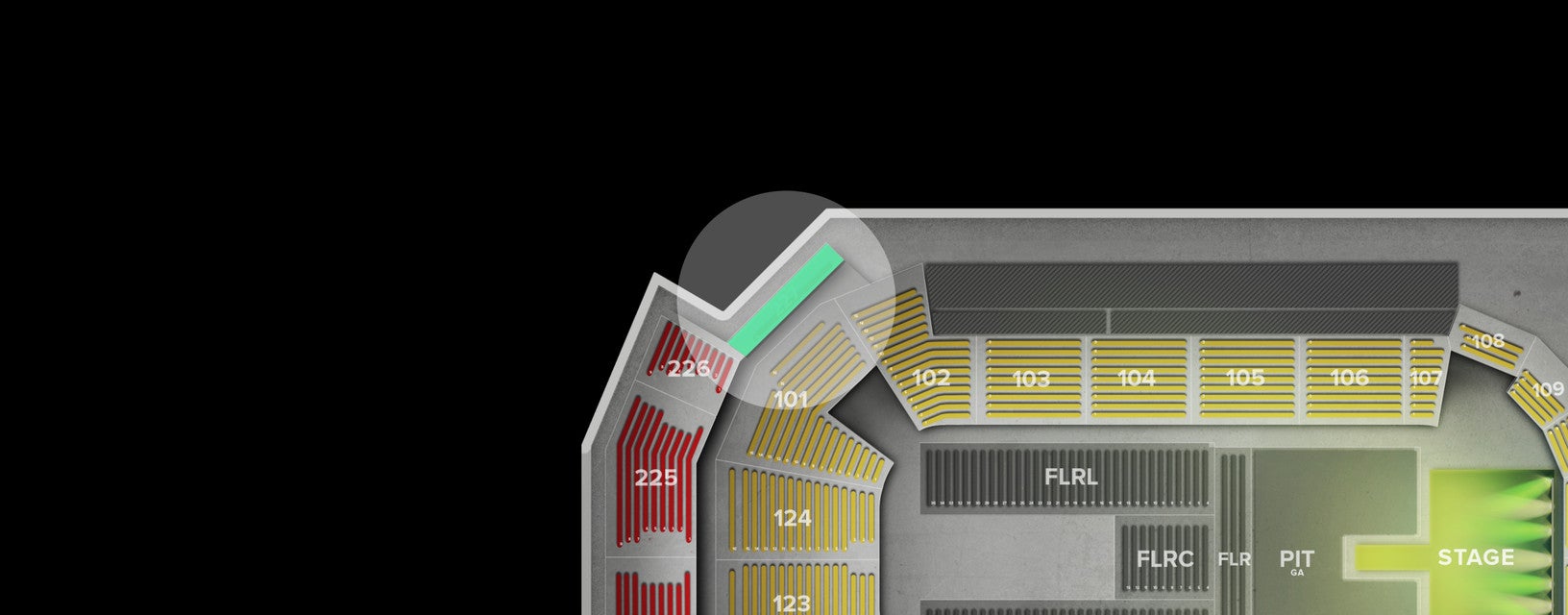Seat view from Upper