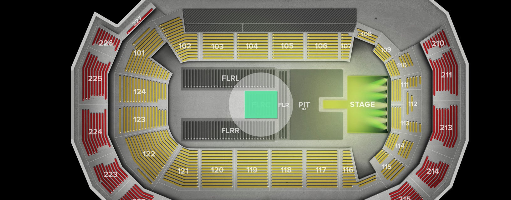 Seat view from Floor
