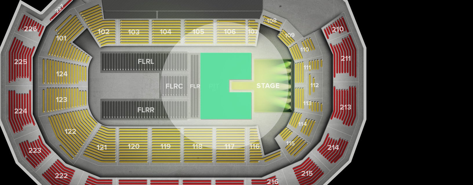 Seat view from 
