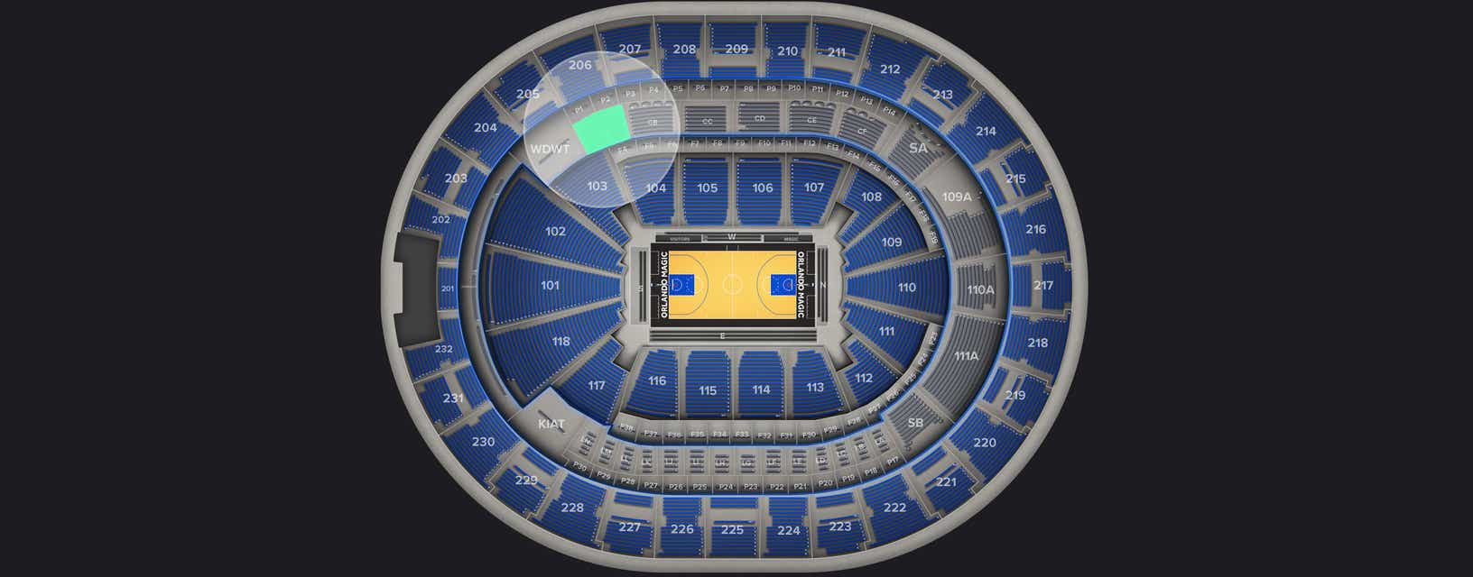 Seat view from Club I