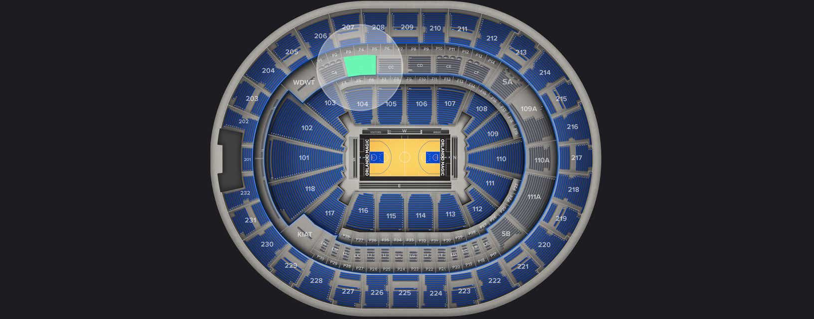 Seat view from Club I