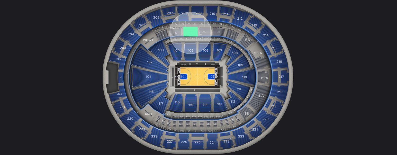 Seat view from Club I