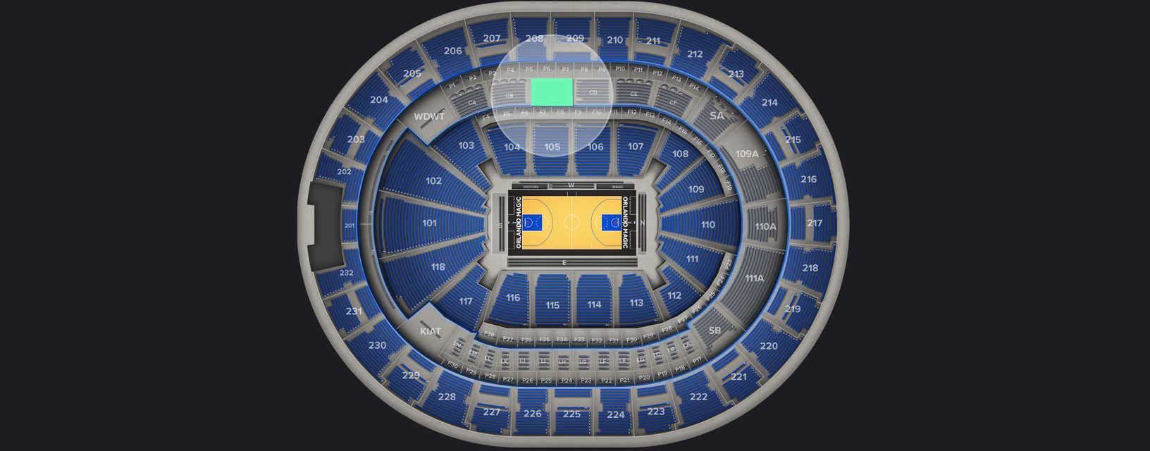Seat view from Club I