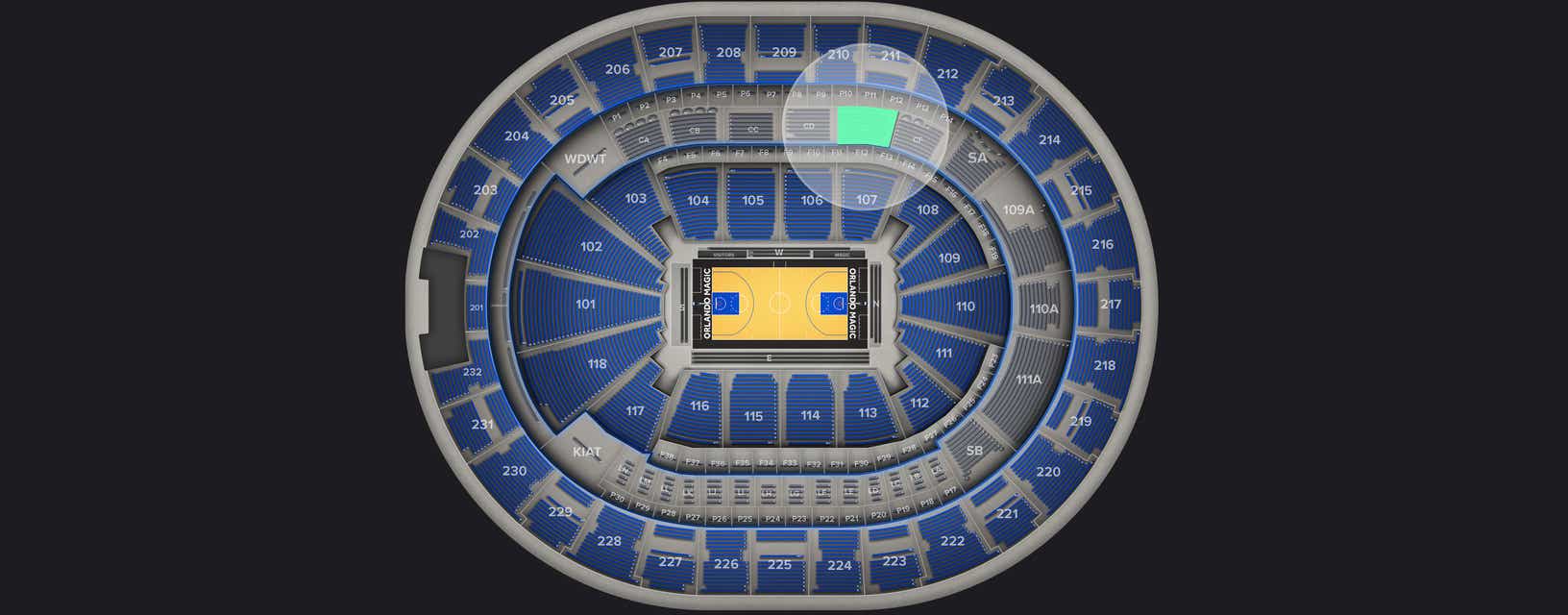 Seat view from Club I
