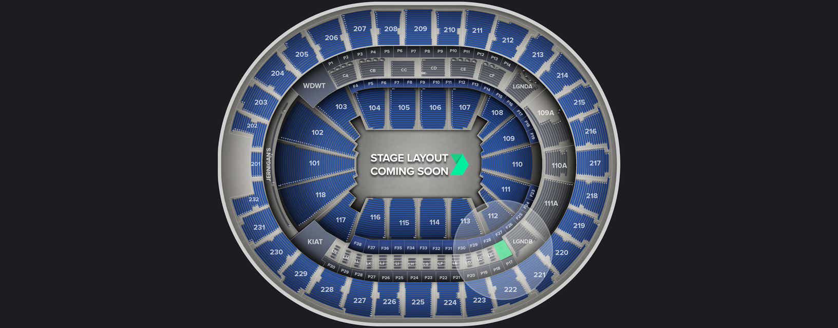 Seat view from Loge