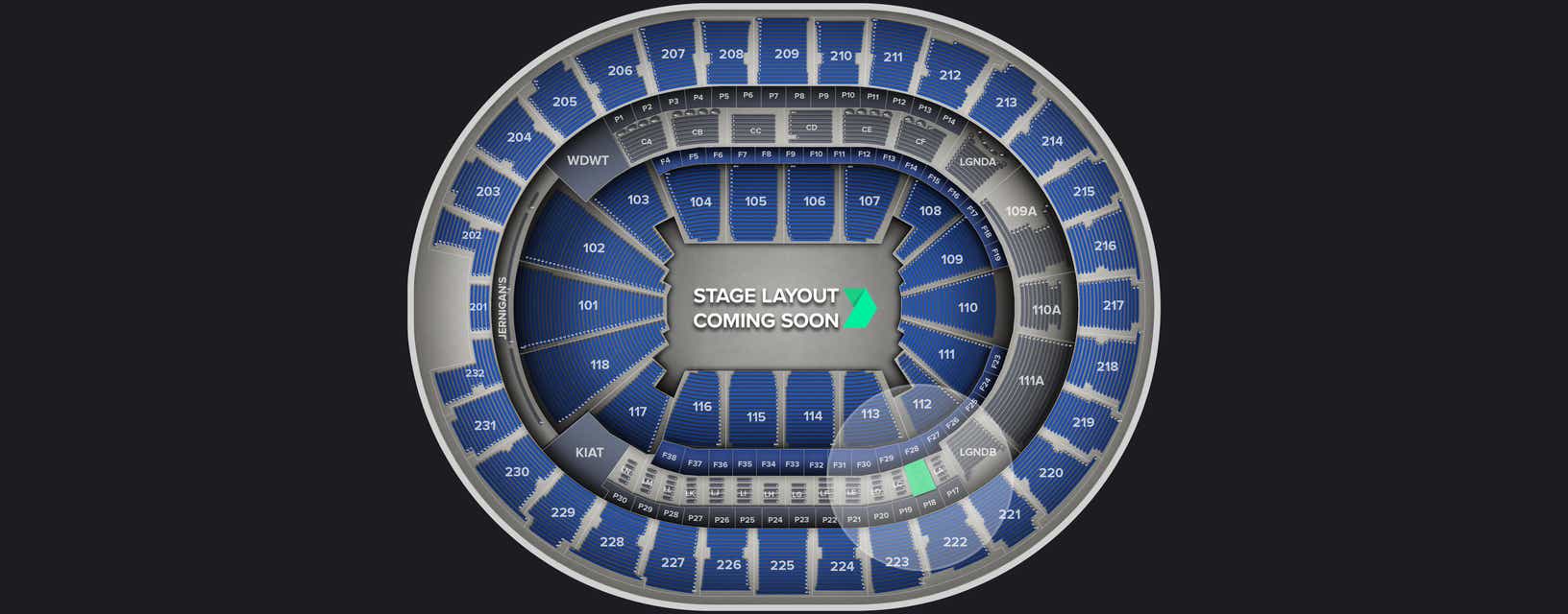 Seat view from Loge