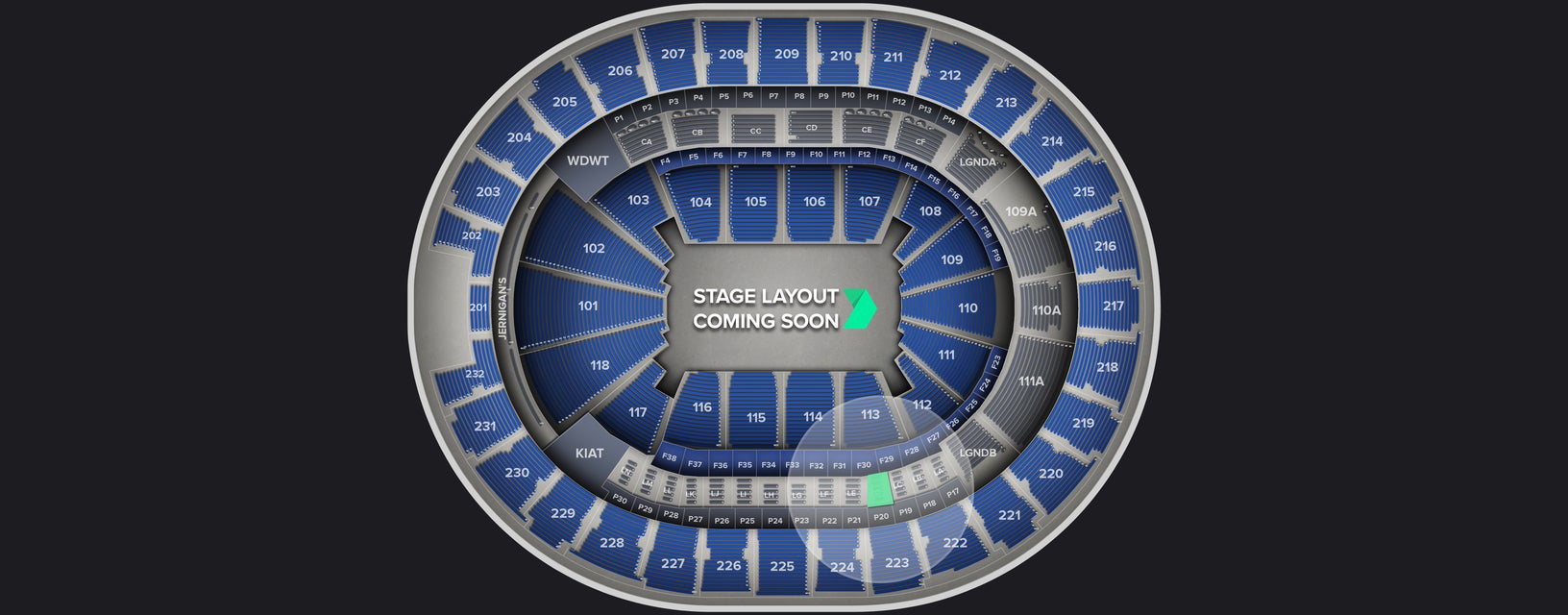 Seat view from Loge