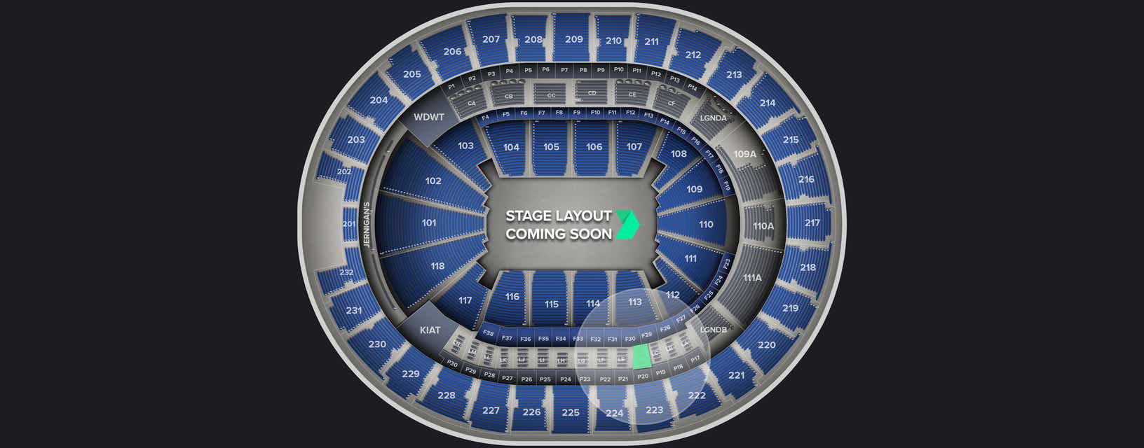 Seat view from Loge