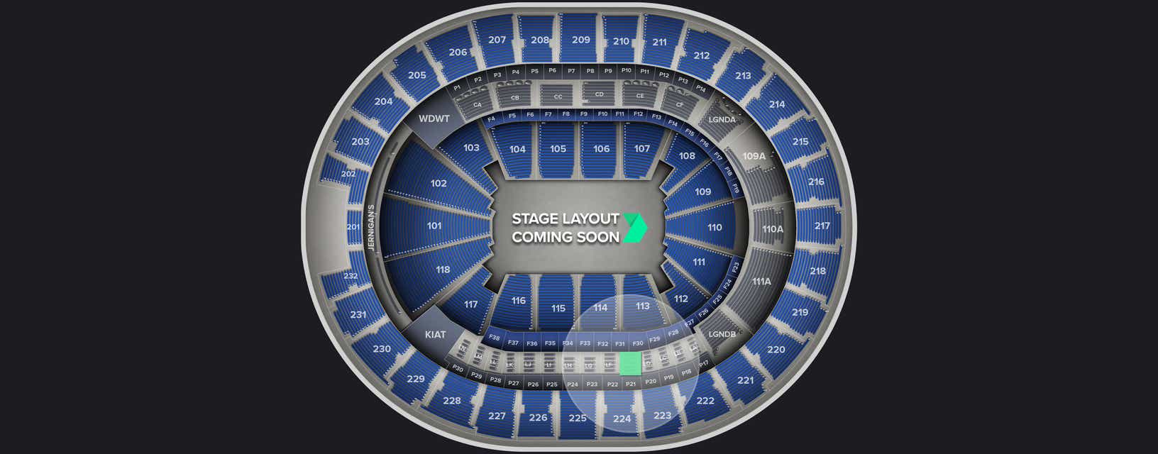 Seat view from Loge