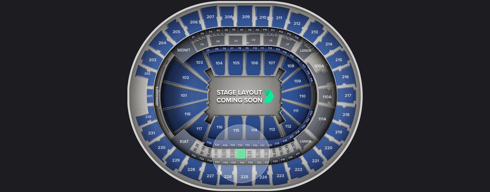 Seat view from Loge