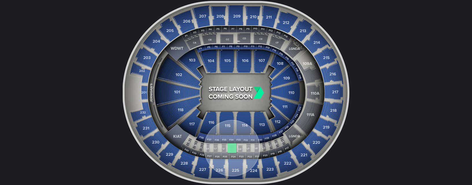 Seat view from Loge