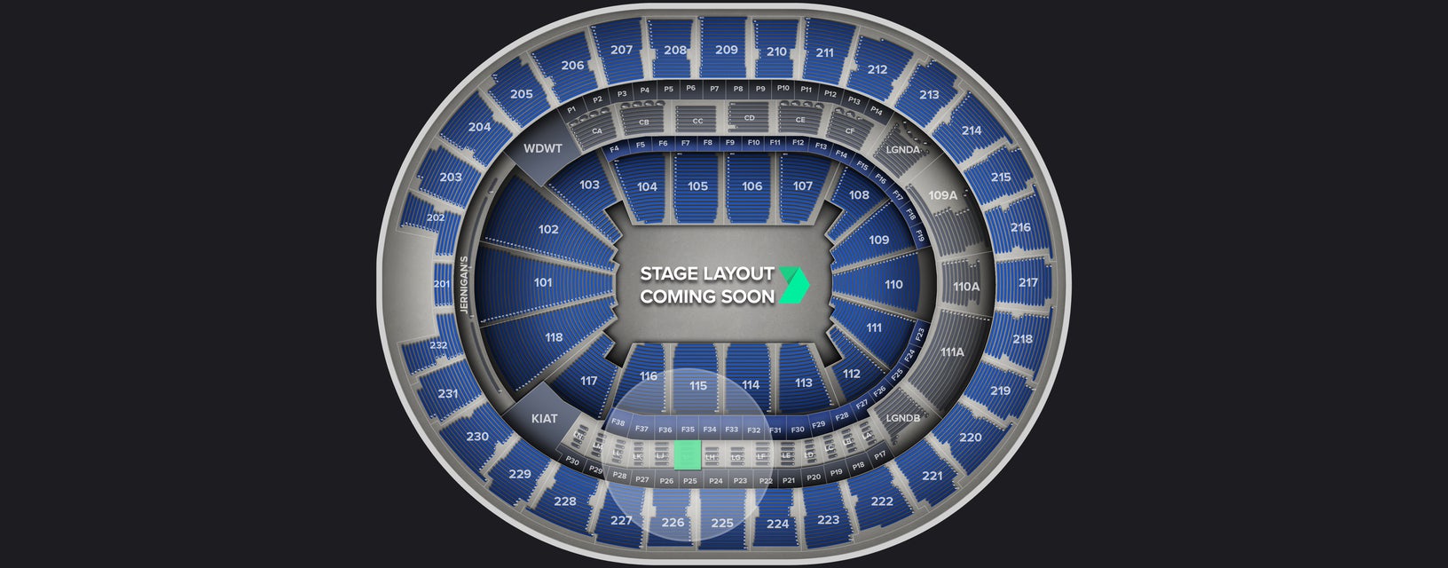 Seat view from Loge