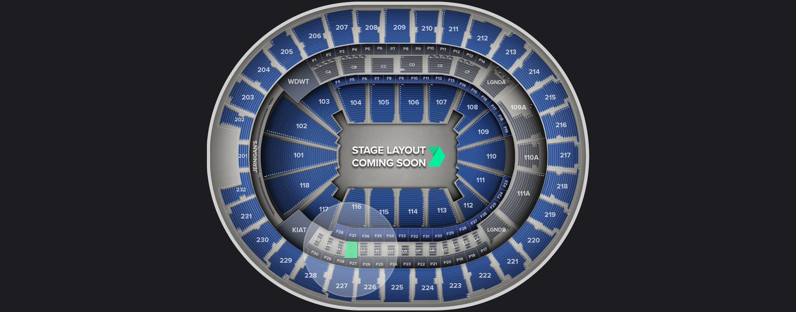 Seat view from Loge