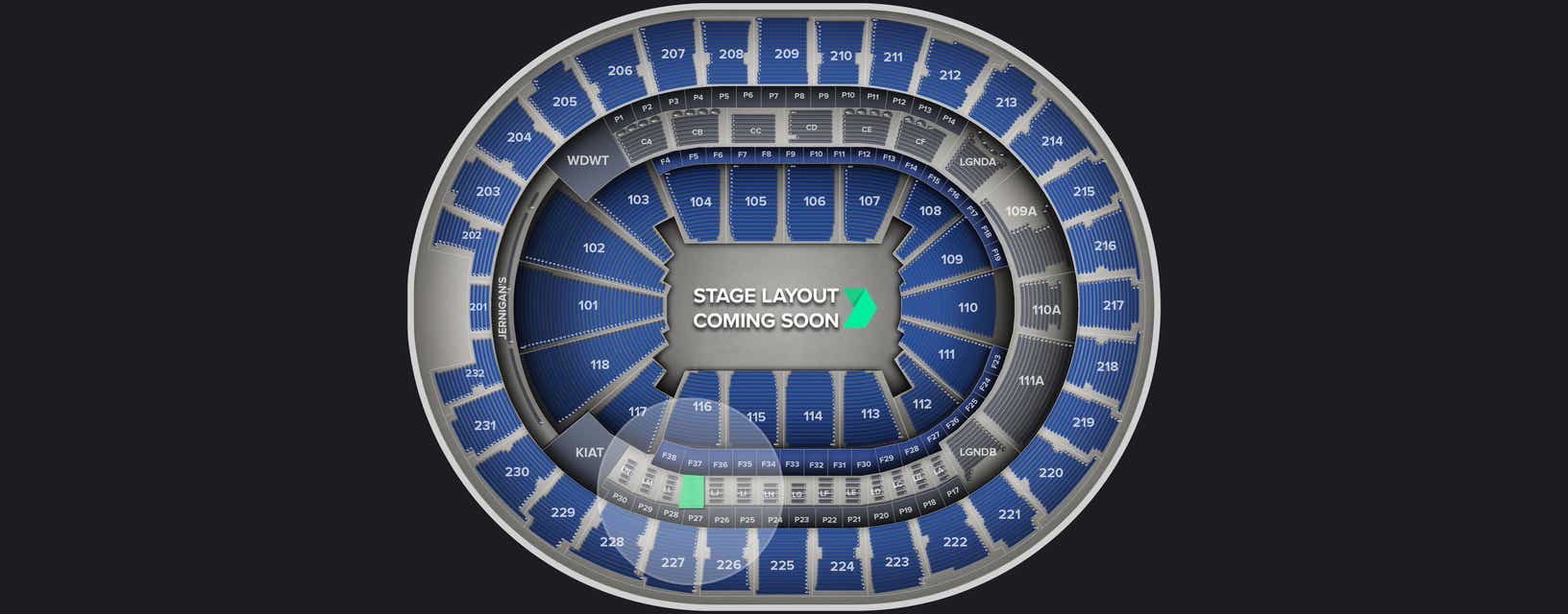 Seat view from Loge