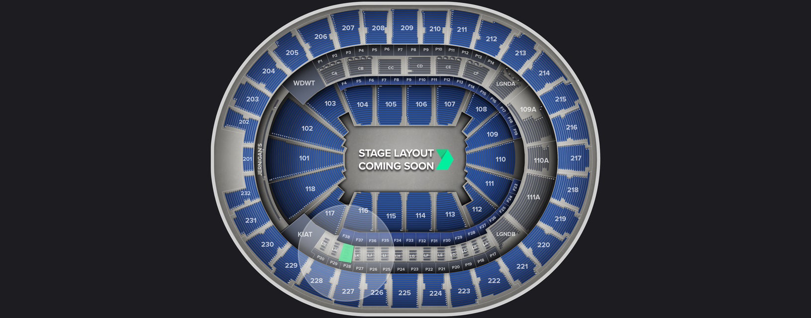 Seat view from Loge