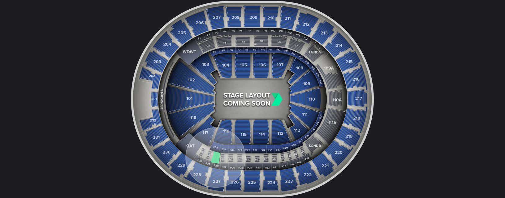 Seat view from Loge