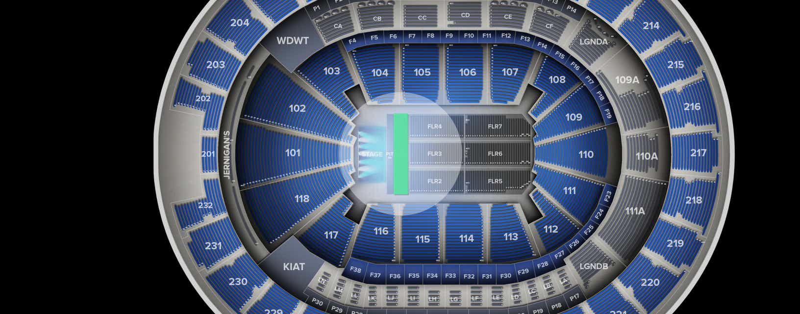 Seat view from Floor