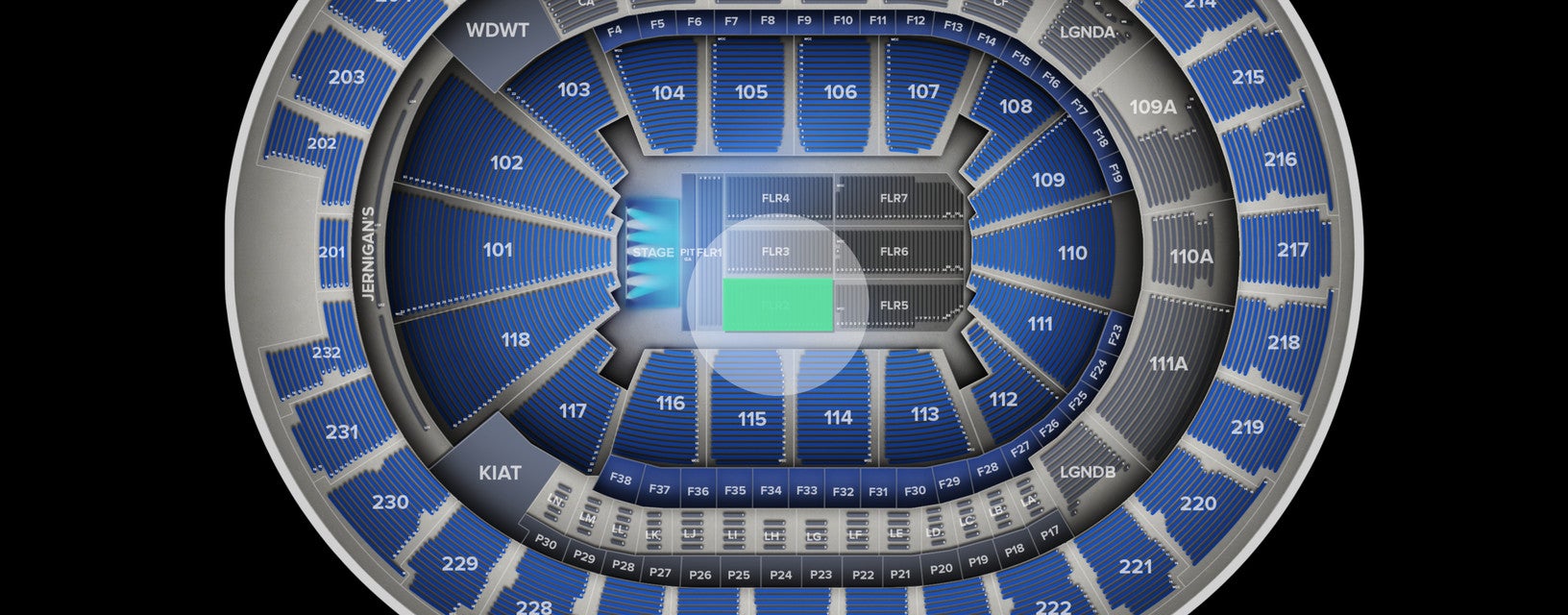 Seat view from Floor