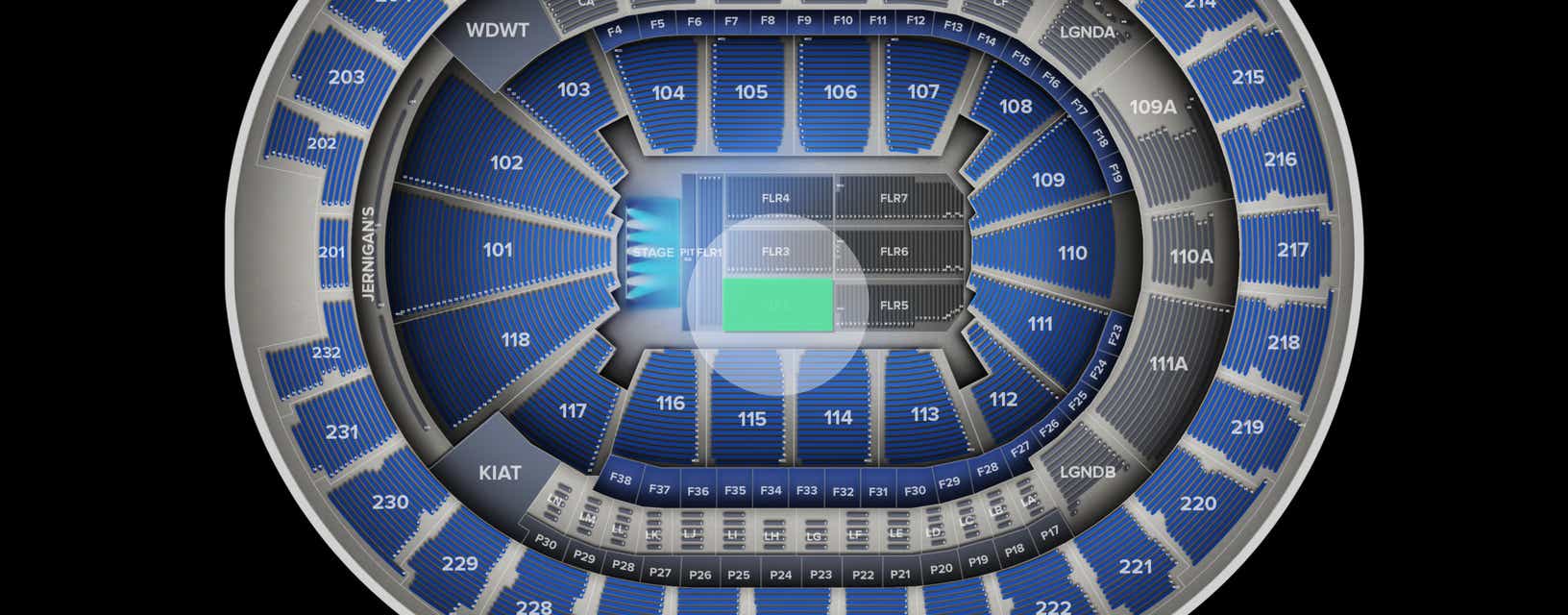 Seat view from Floor