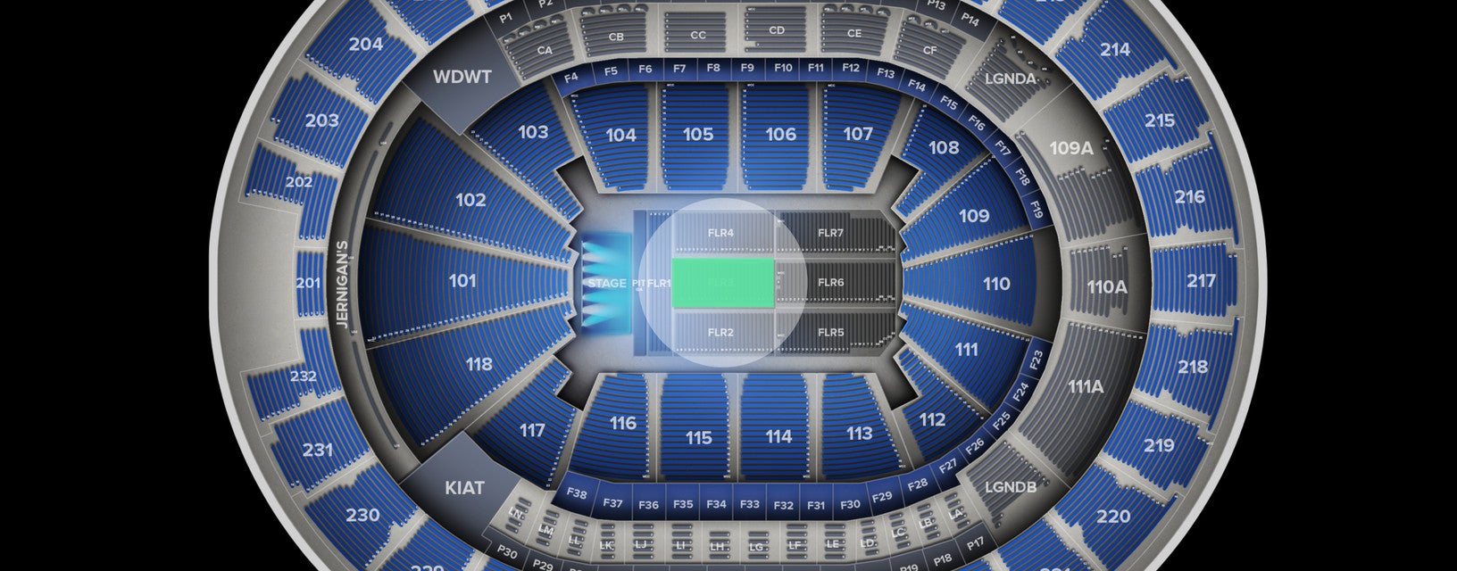 Seat view from Floor