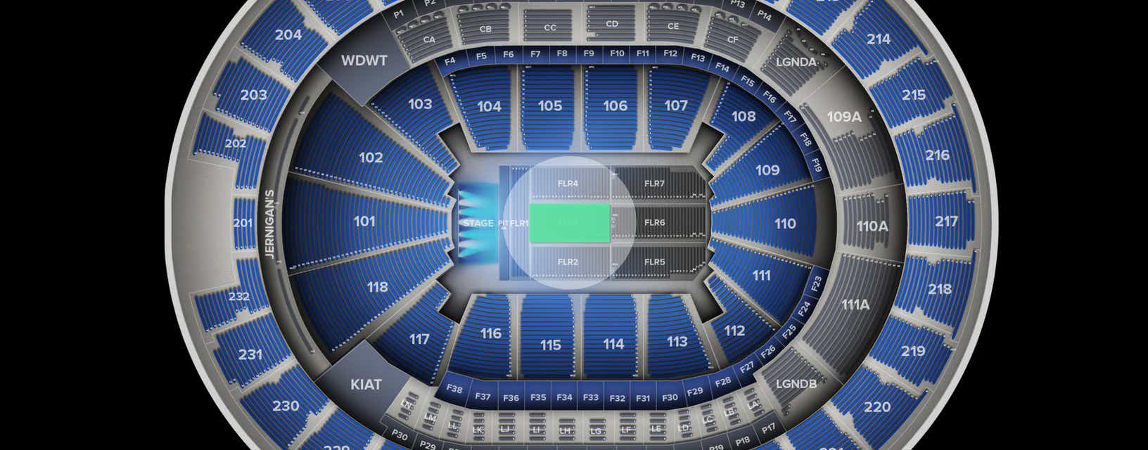Seat view from Floor