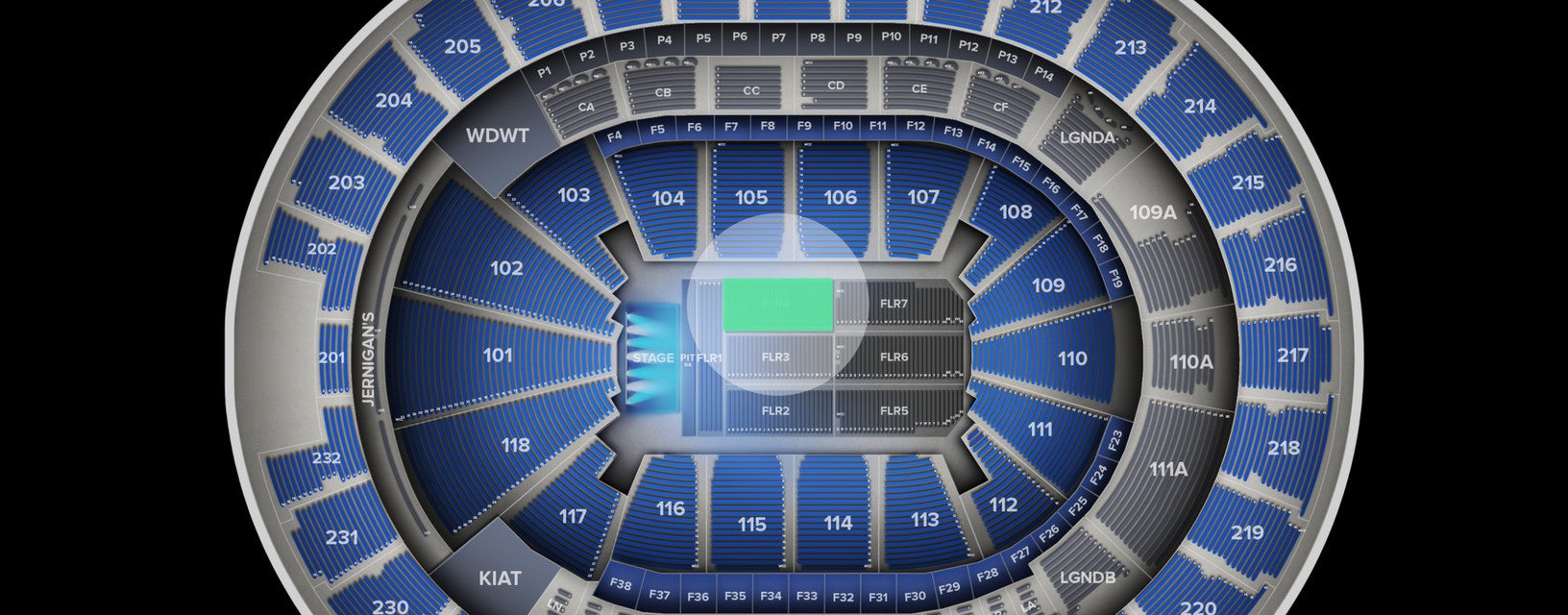 Seat view from Floor