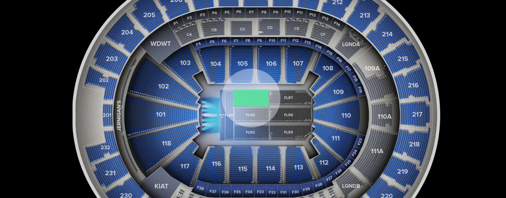 Seat view from Floor