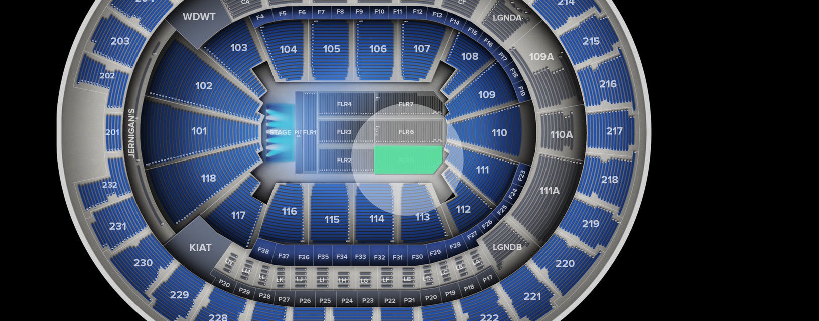 Seat view from Floor