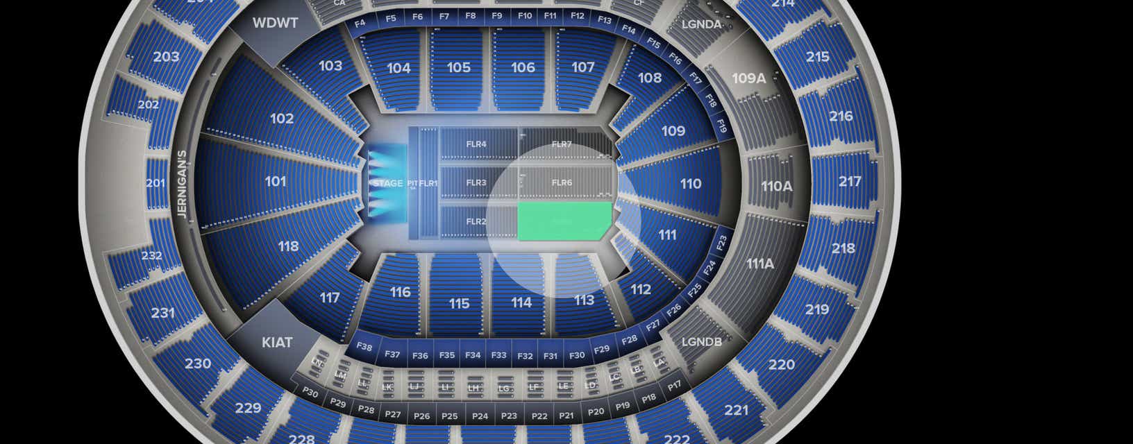 Seat view from Floor