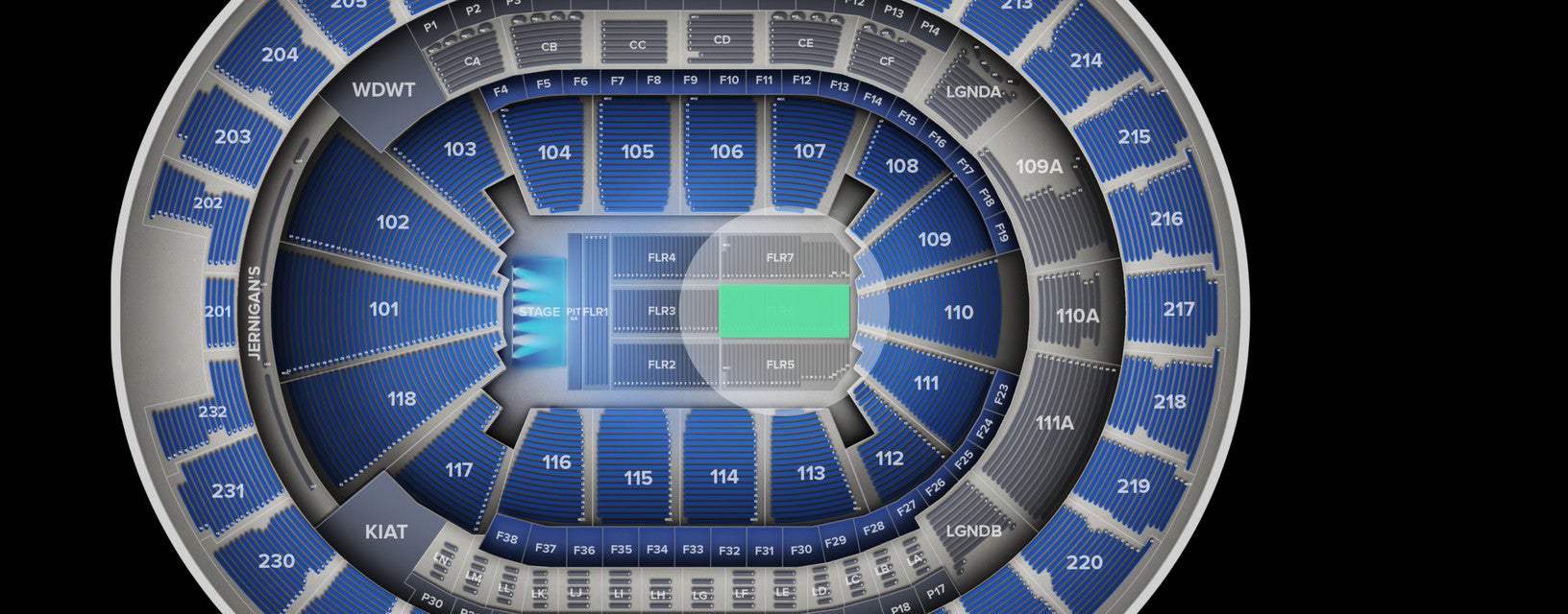 Seat view from Floor