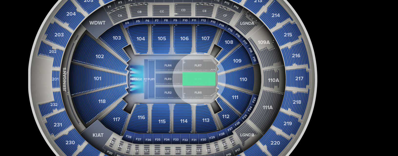 Seat view from Floor