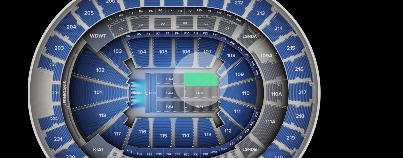 Seat view from Floor