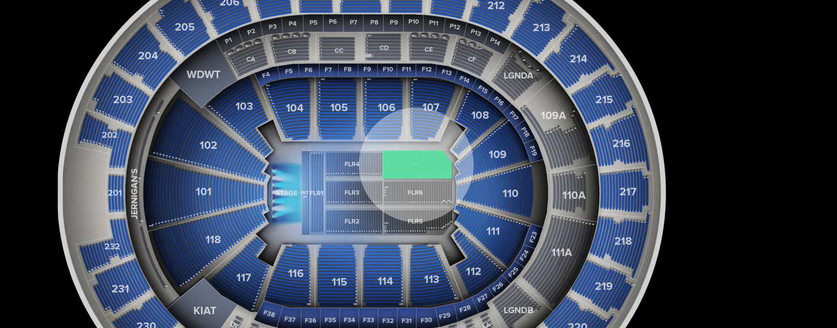 Seat view from Floor
