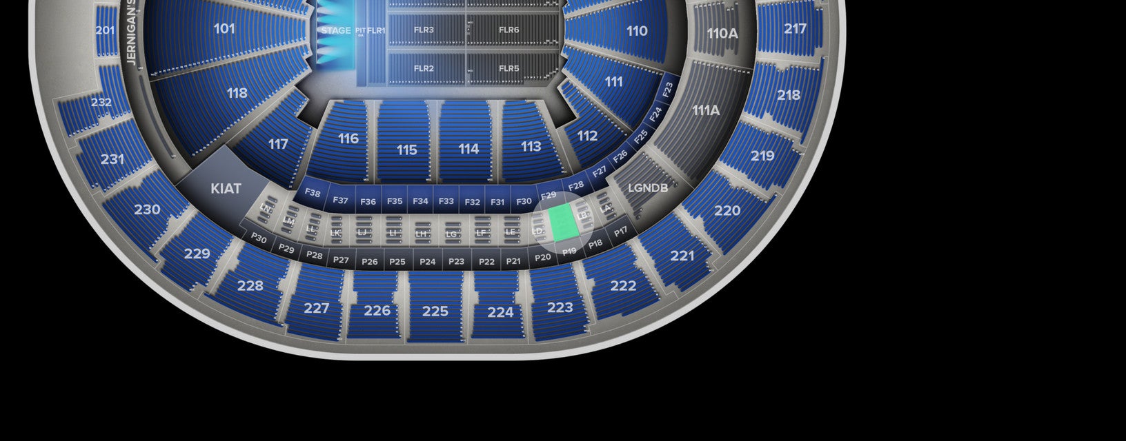 Seat view from Loge