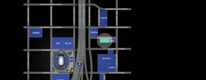 Seat view from 55 West Garage