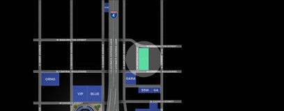 Seat view from Central Blvd Garage