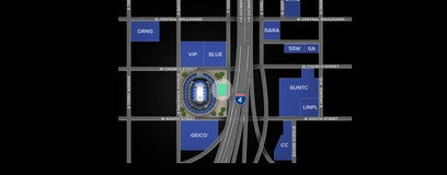 Seat view from Gold Lot