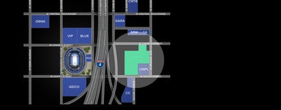 Seat view from Suntrust Center Garage