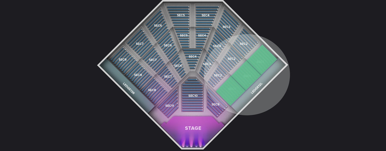 Seat view from Section