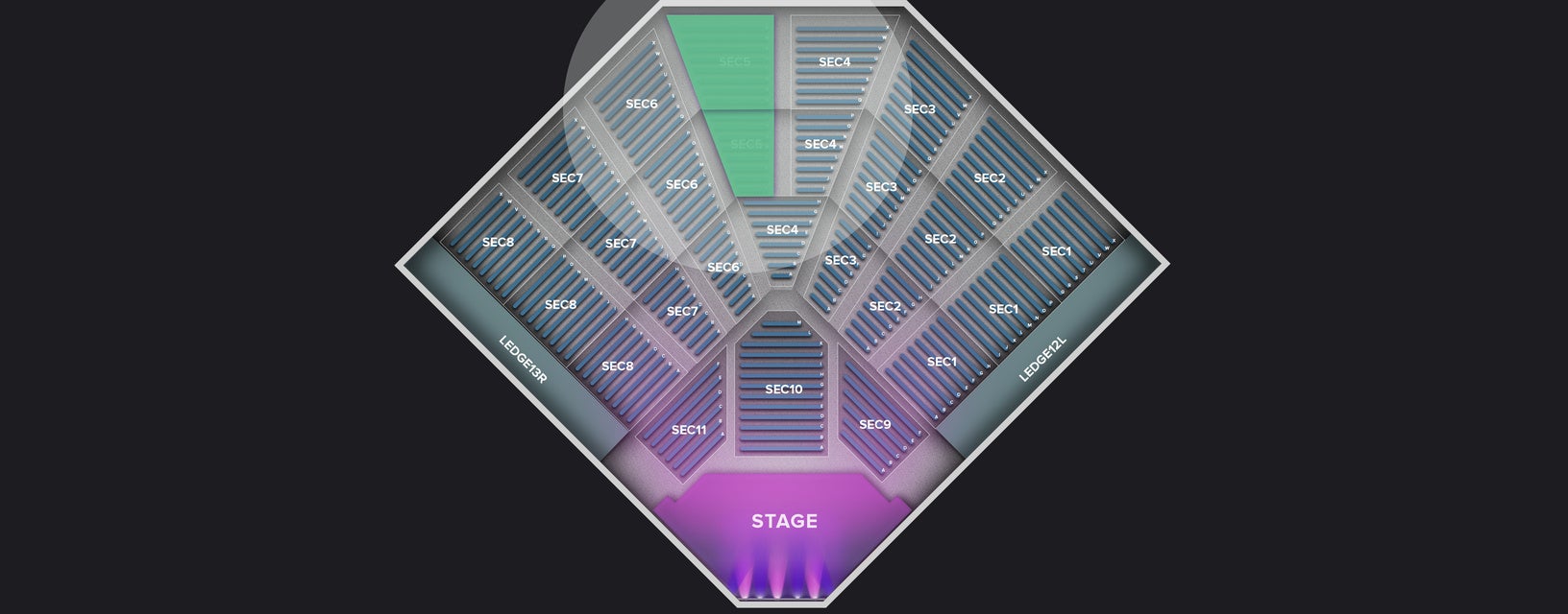 Seat view from Section