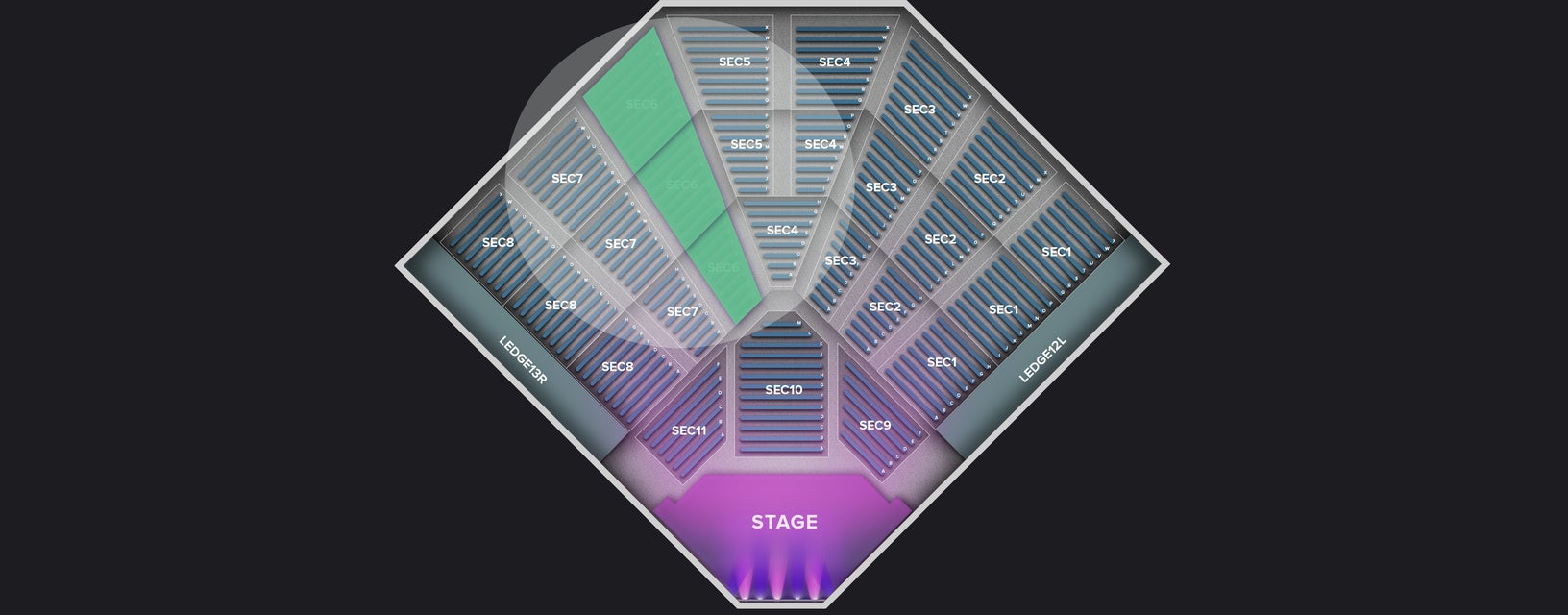 Seat view from Section